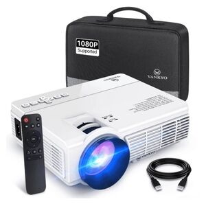 VANKYO LEISURE 3 Mini Movie Projector, 1080P and 170'' Display, Portable